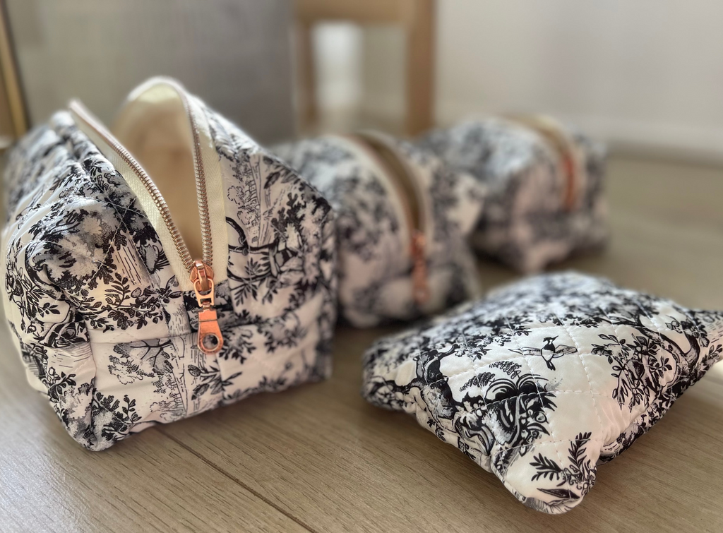 B & W Quilted Bags