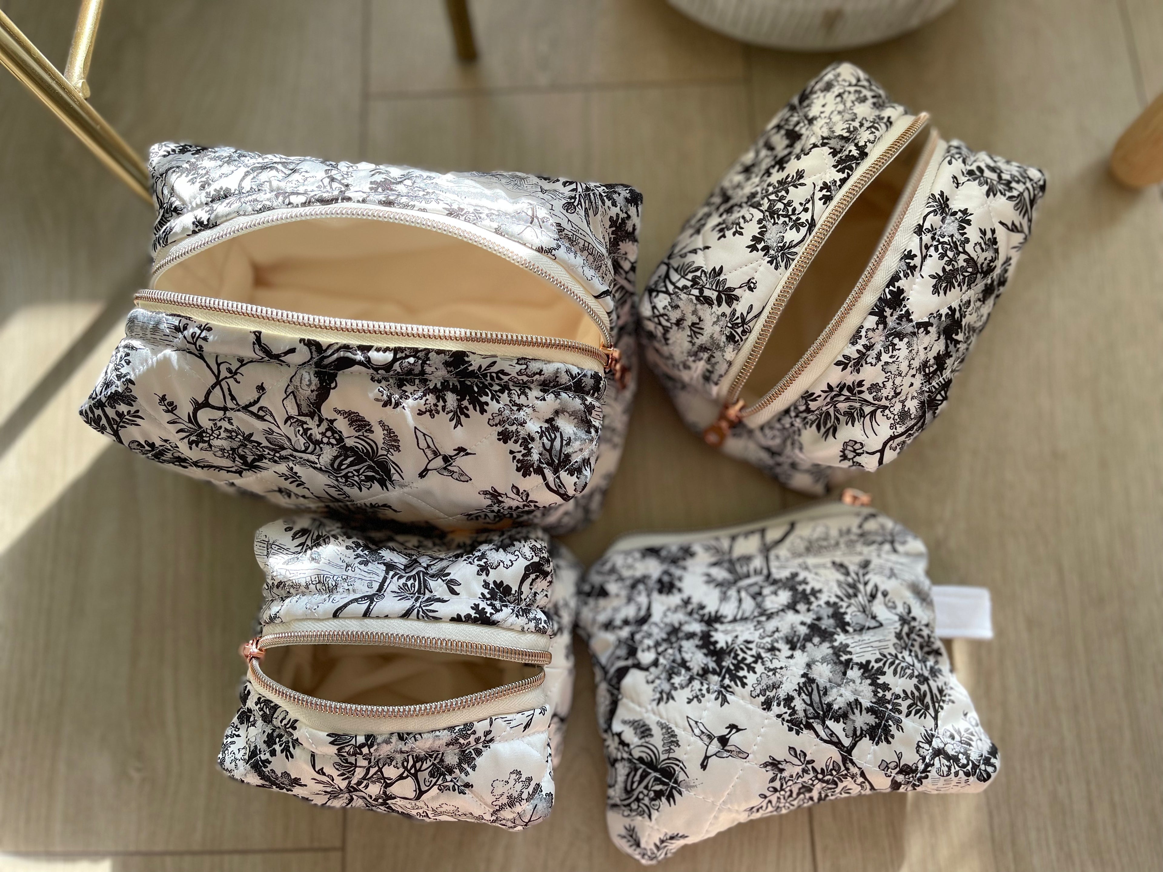 B & W Quilted Bags