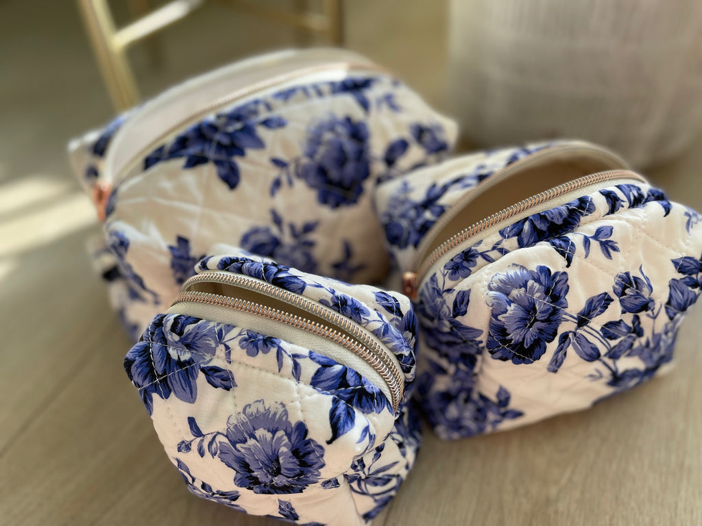 Blue Garden Quilted Bags