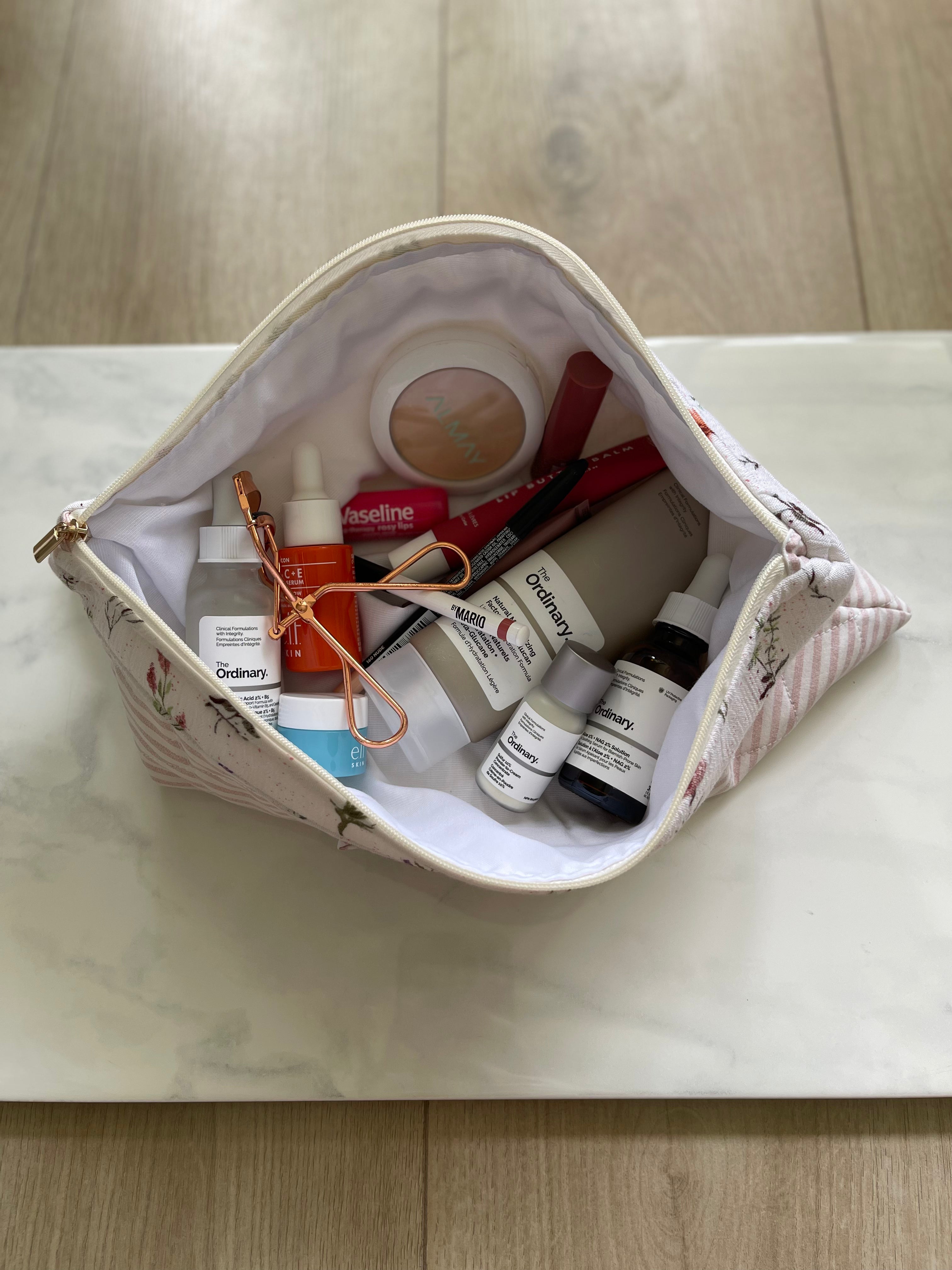 Pink Striped - Long Pouch