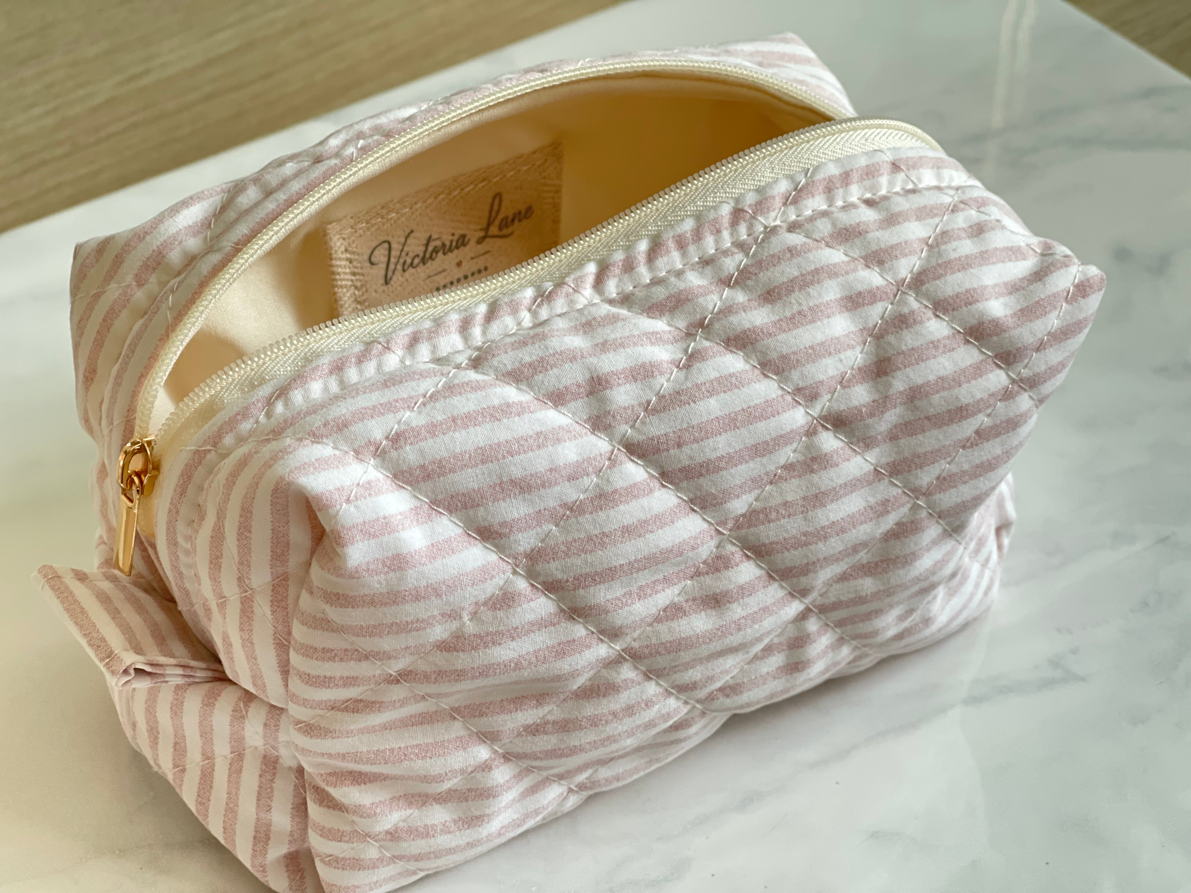 Pink Striped Quilted Collection