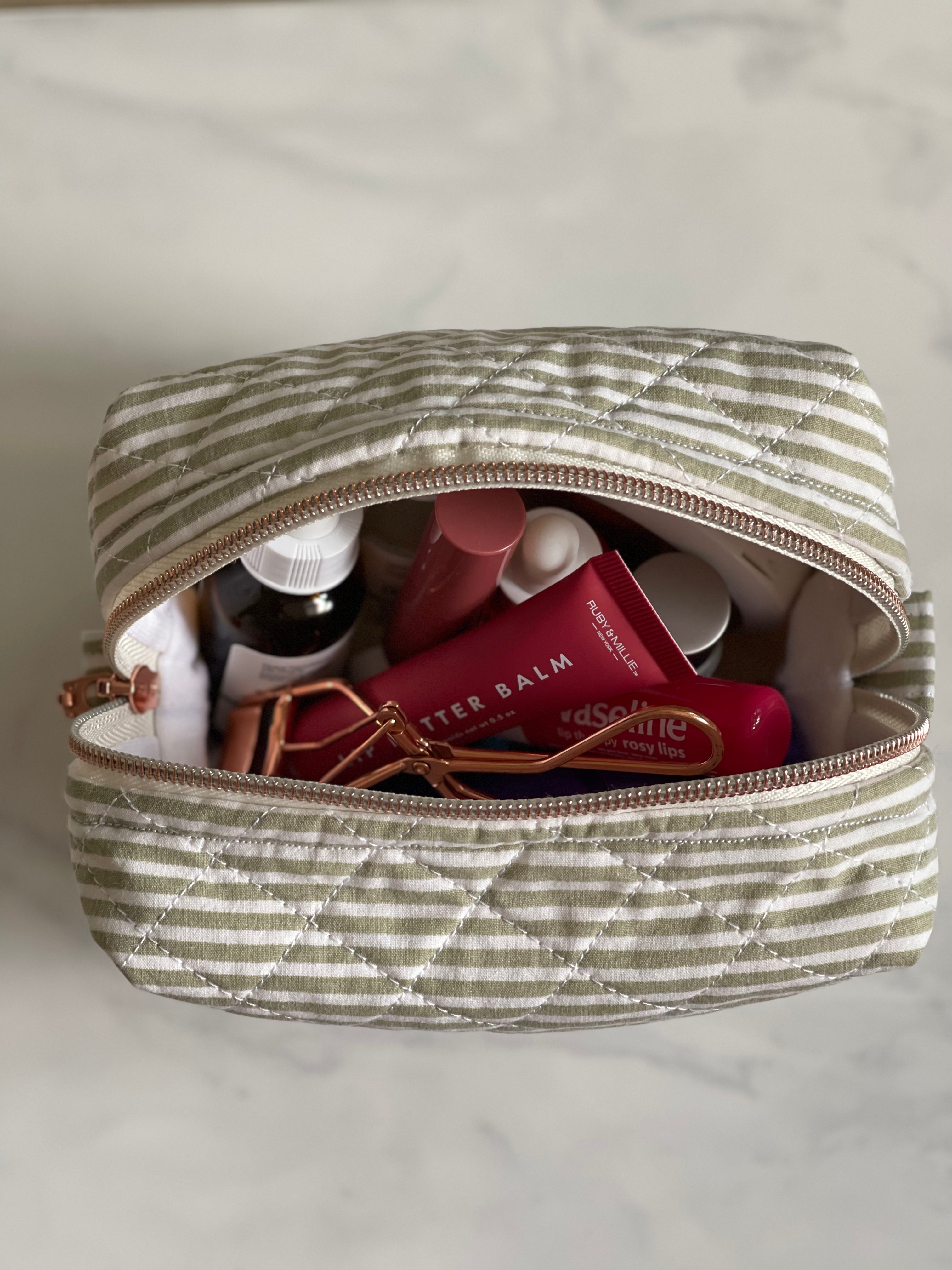 Green Striped - Medium White Lining