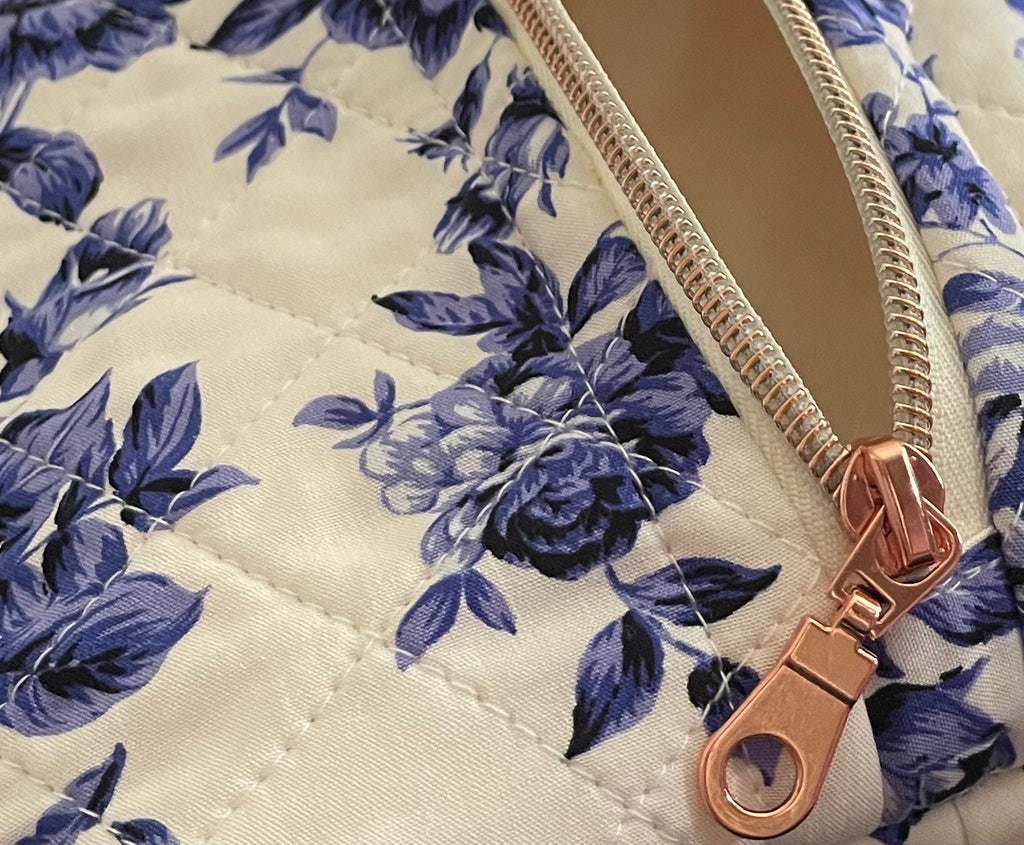 Blue Garden Quilted Bags
